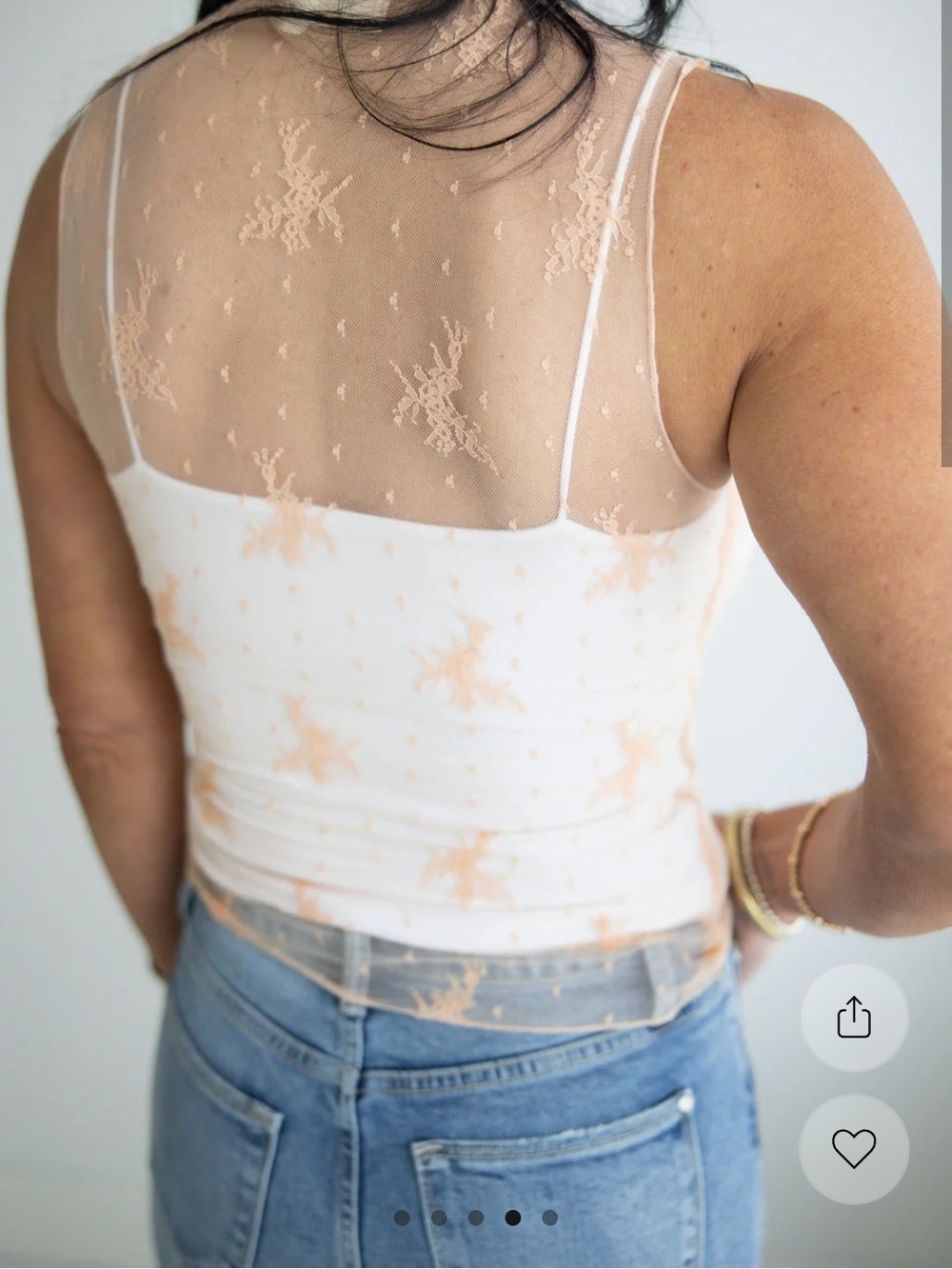 Floral Mesh Top - Picture 2 of 3